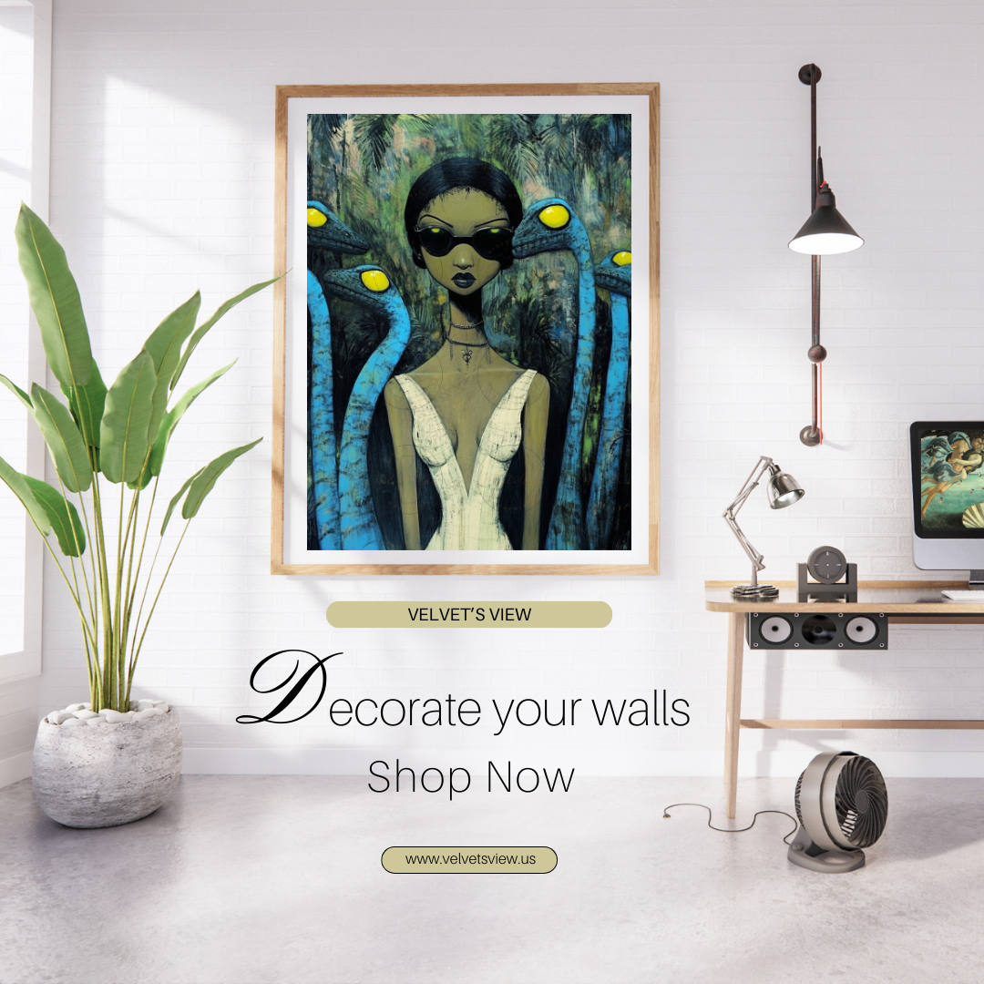 Black Girl Art  - Velvets View Digital Art - Birds of Whimsy Collection 611