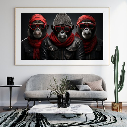 Digital Art - Primates with Panache - #2011
