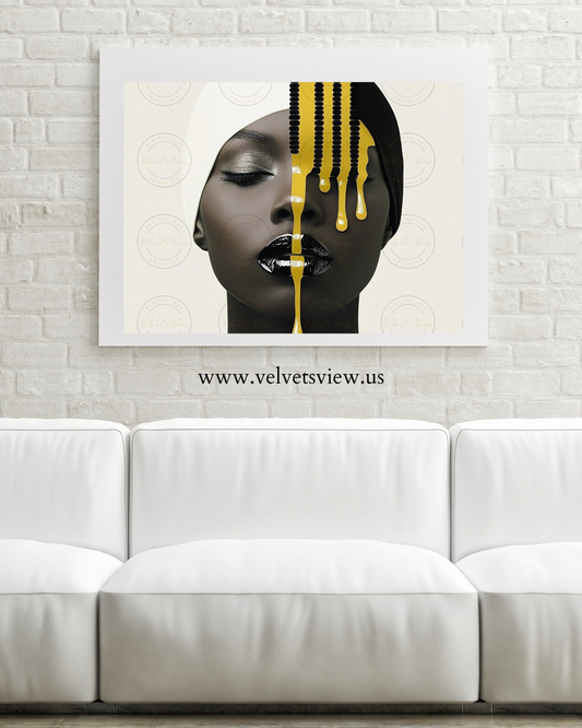 Black Girl Art - Velvet’s View - The Art of Abstract Elegance 627