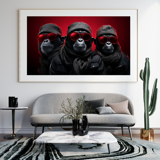 Digital Art - Primates with Panache - #2012