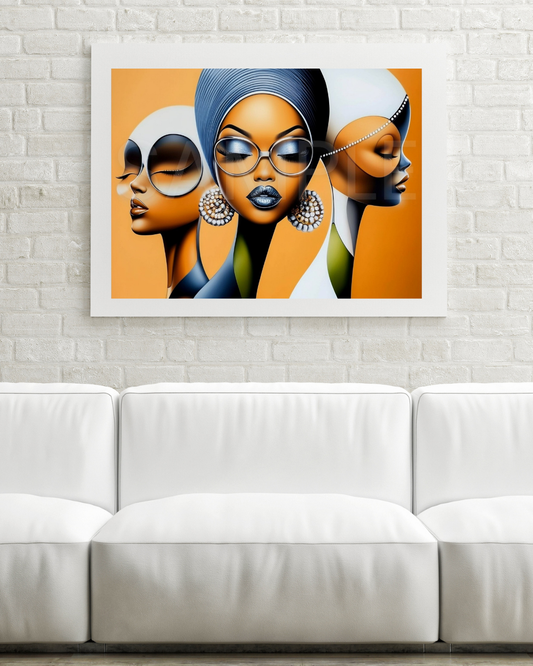 Ethereal Essence: Stunning Black Girl Art Prints for Empowerment and Elegance 1011