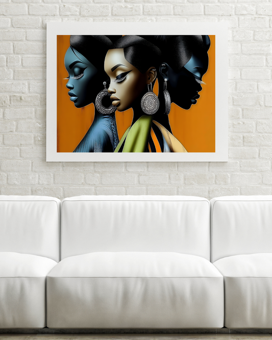 Ethereal Essence: Stunning Black Girl Art Prints for Empowerment and Elegance 1016