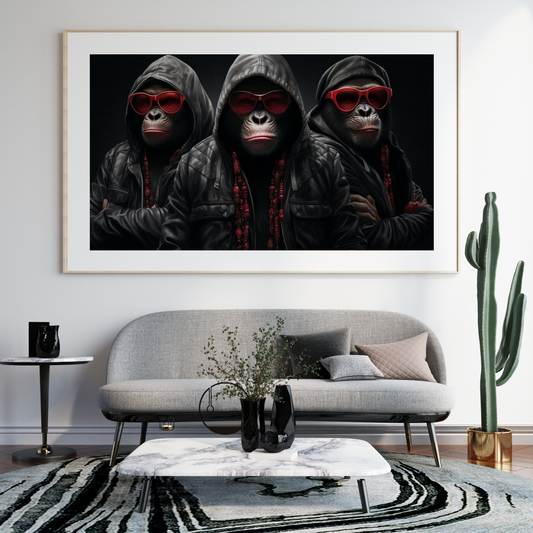 Digital Art - Primates with Panache - #2013