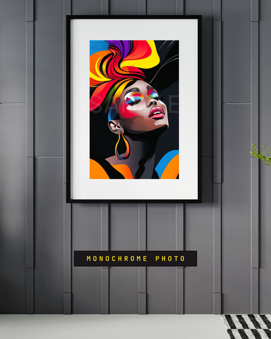 Bold African American Woman Digital Art – Afrocentric Wall Prints by Velvet’s View - 2hnum15