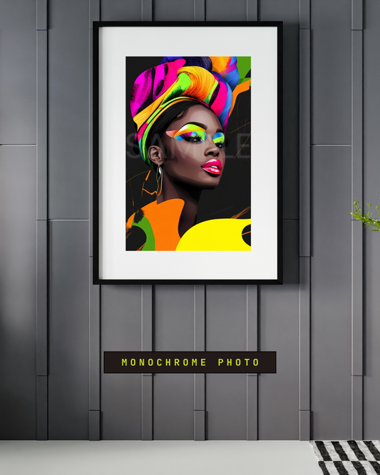 Bold African American Woman Digital Art – Afrocentric Wall Prints by Velvet’s View - 481nhu600