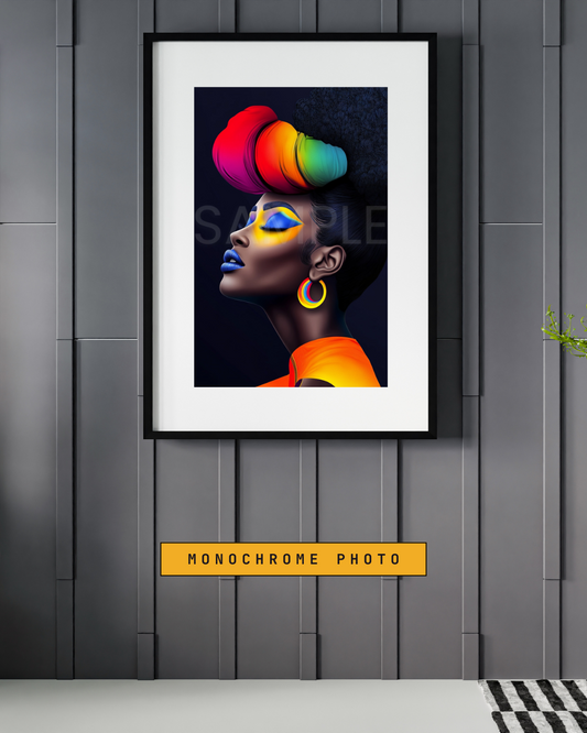 Bold African American Woman Digital Art – Afrocentric Wall Prints by Velvet’s View -5122580