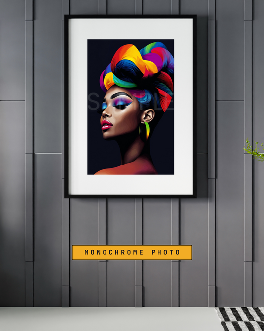 Bold African American Woman Digital Art – Afrocentric Wall Prints by Velvet’s View -51229511