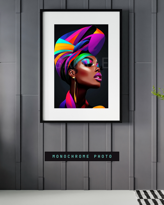 Bold African American Woman Digital Art – Afrocentric Wall Prints by Velvet’s View -5122959749