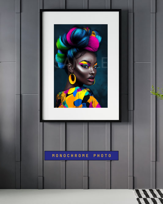 Bold African American Woman Digital Art – Afrocentric Wall Prints by Velvet’s View -512222398