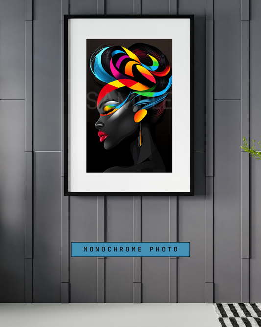Bold African American Woman Digital Art – Afrocentric Wall Prints by Velvet’s View -512212347