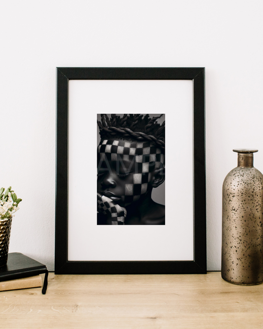 Crowned in Innocence: Afro Surreal Wooden-Inspired Kids Portraits – Velvet’s View Exclusive Digital Art Collection - 2589N1