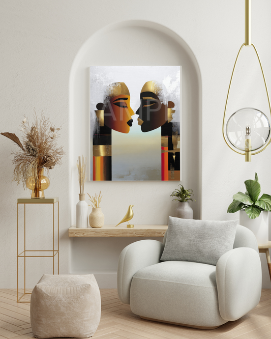 Reflections in Gold: The Duality of Black Beauty- Velvet's View -415285