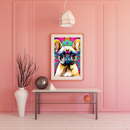 Digital Art - Vibrant Canine Elegance - #2011