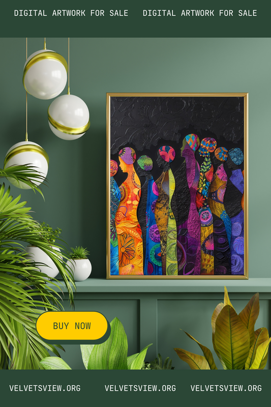 Digital Art - Vibrant Rhythms: The Essence of African Splendor - #2011