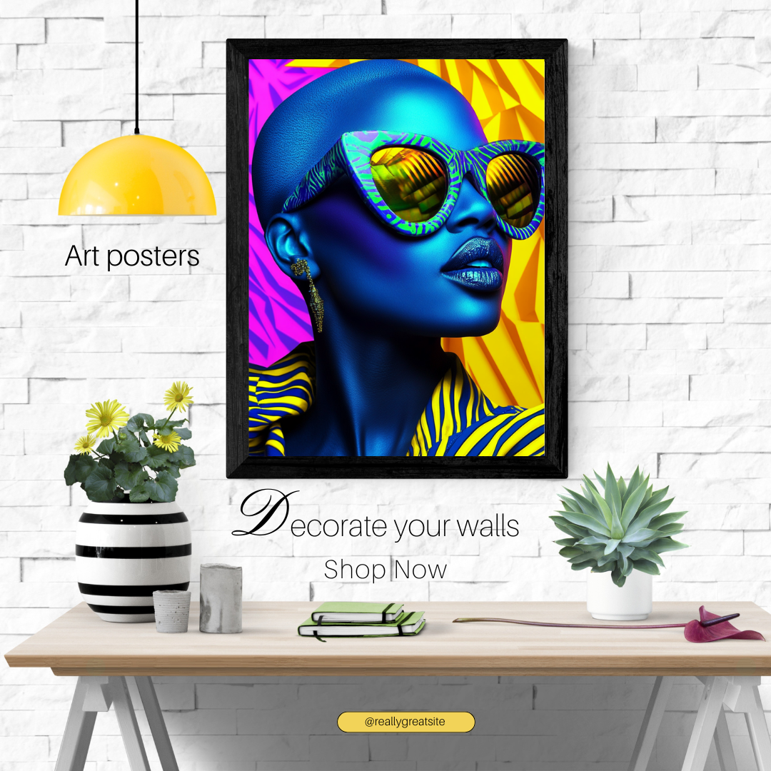 Black Girl Art  - Velvets View Digital Art - Radiance Reimagined - Vibrant Elegance in Motion 628