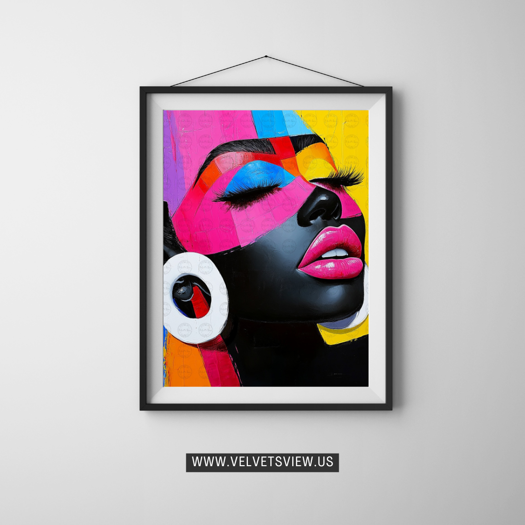 Black Girl Art  - Velvets View Digital Art - Bold Hue - The Essence of Vibrancy 312