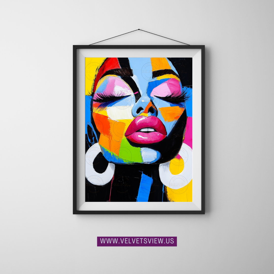 Black Girl Art  - Velvets View Digital Art - Bold Hue - The Essence of Vibrancy 316