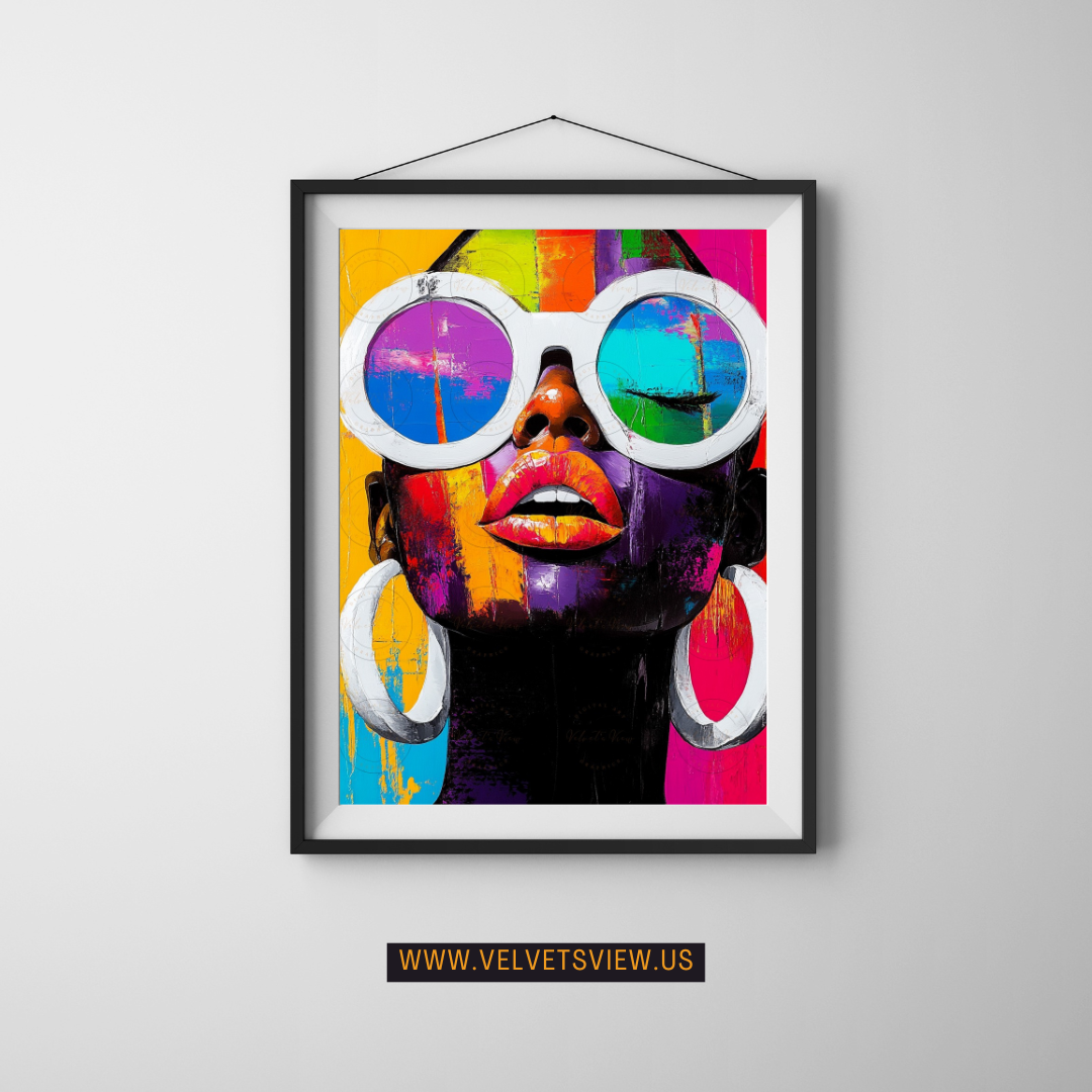 Black Girl Art  - Velvets View Digital Art - Bold Hue - The Essence of Vibrancy 317
