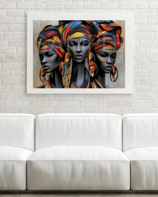 Urban Radiance: Afrocentric Digital Art Collection | Velvet's View - 231558