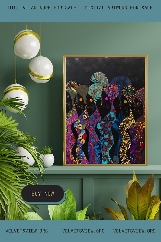 Digital Art - Vibrant Rhythms: The Essence of African Splendor - #2012