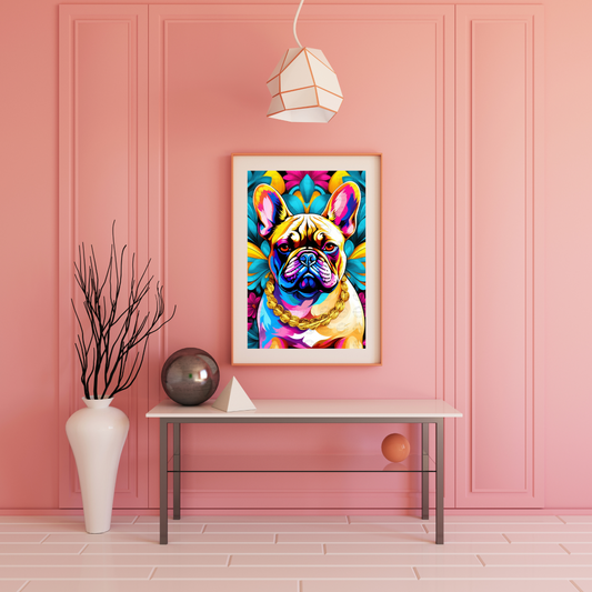 Digital Art - Vibrant Canine Elegance - #2012