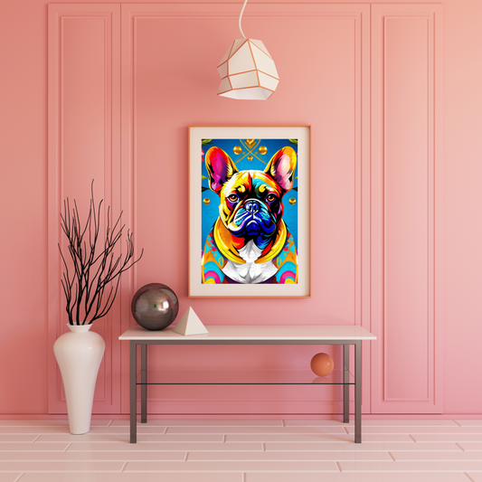 Digital Art - Vibrant Canine Elegance - #2013