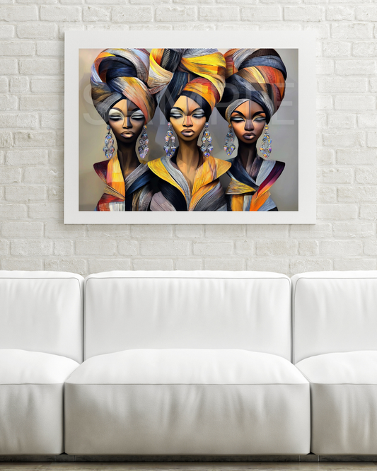 Urban Radiance: Afrocentric Digital Art Collection | Velvet's View - 235774