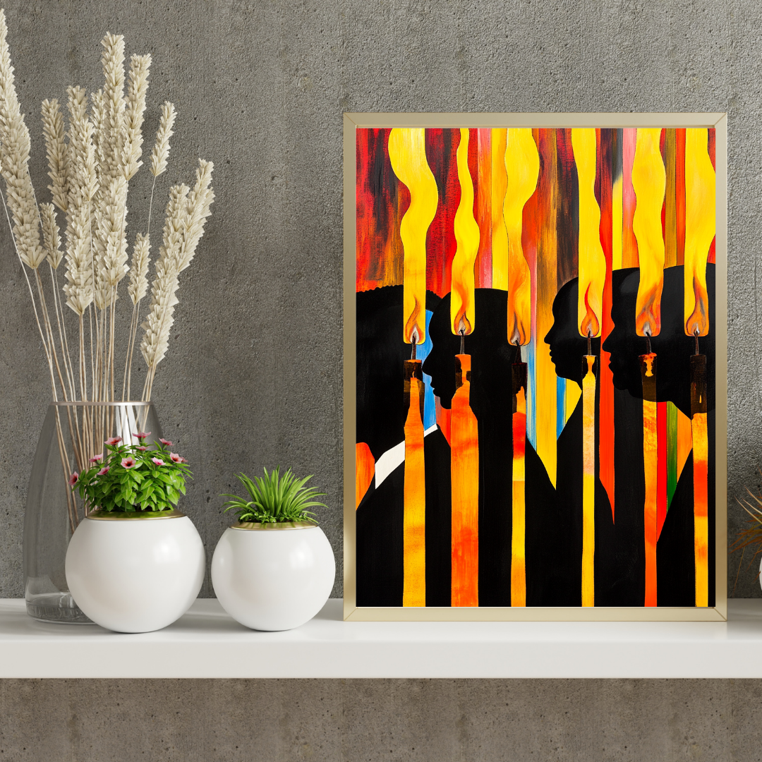 Black Girl Art - Velvet's View - Lit Reflections: The Art of Light & Thought 1011