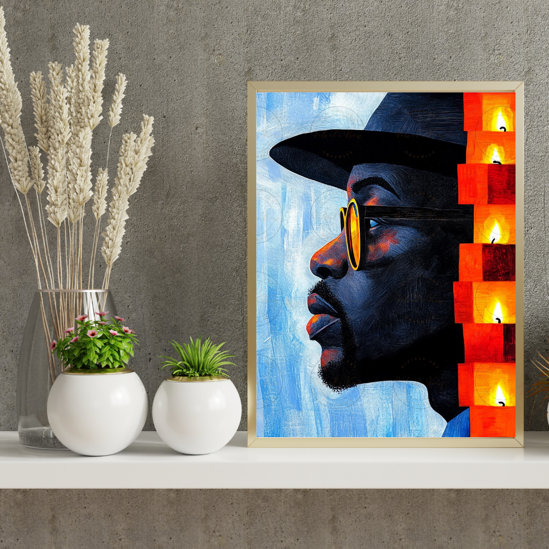 Black Girl Art - Velvet's View - Lit Reflections: The Art of Light & Thought 1010