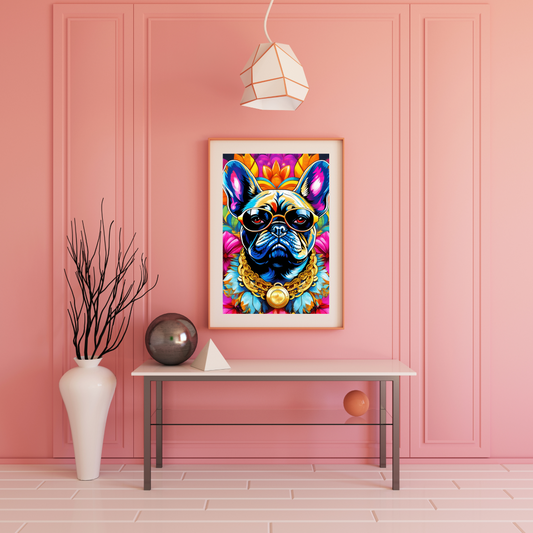 Digital Art - Vibrant Canine Elegance - #2014
