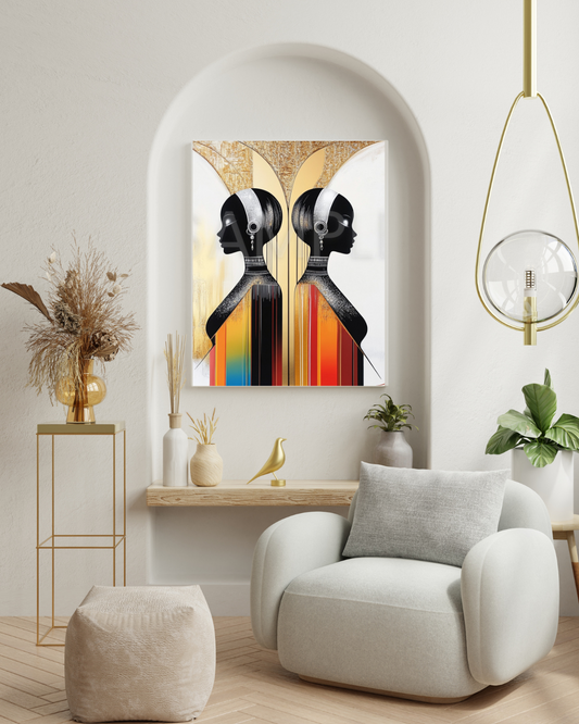 Reflections in Gold: The Duality of Black Beauty- Velvet's View -957411