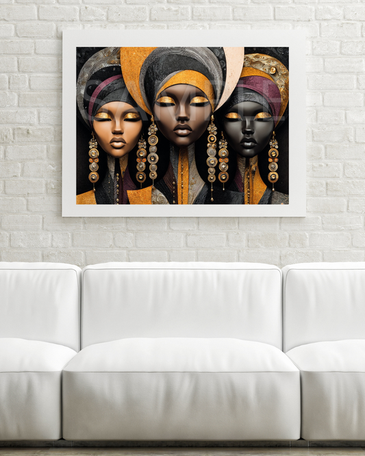 Urban Radiance: Afrocentric Digital Art Collection | Velvet's View - 546112