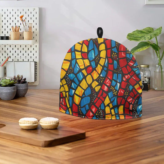 Cavcas Teapot Cover - Velvet's View - Elegant Adinkra-Inspired Fabric Collection -