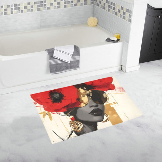 Bath Rug  - Velvet's View - Bold Elegance - The Poppy Collection