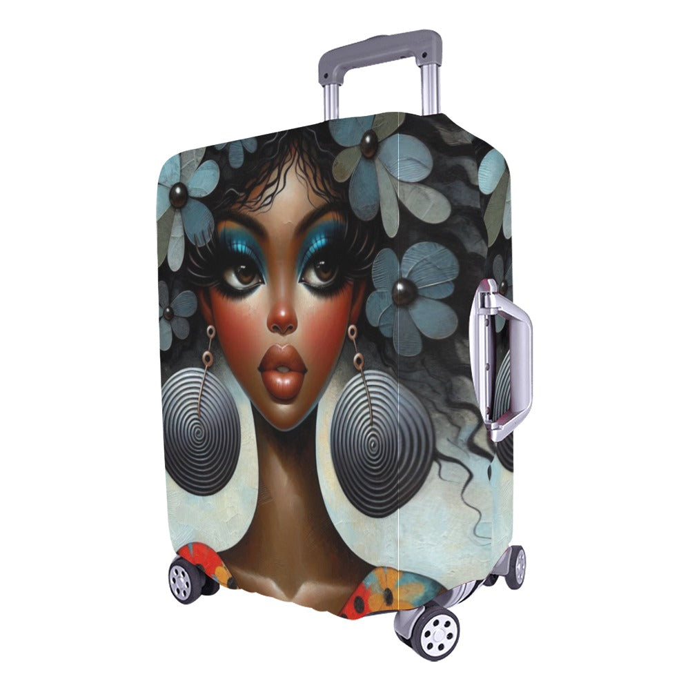 Bold & Beautiful: Afrocentric Digital Art Collection -  Luggage Cover/Large 26"-28" - #2011