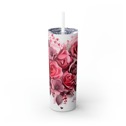 Skinny Tumbler with Straw, 20oz