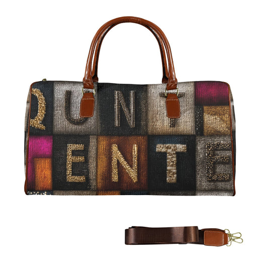 Velvet’s View: The Patchwork Luxe Handbag Collection - Large Capacity Travel Bag-Large - 458415