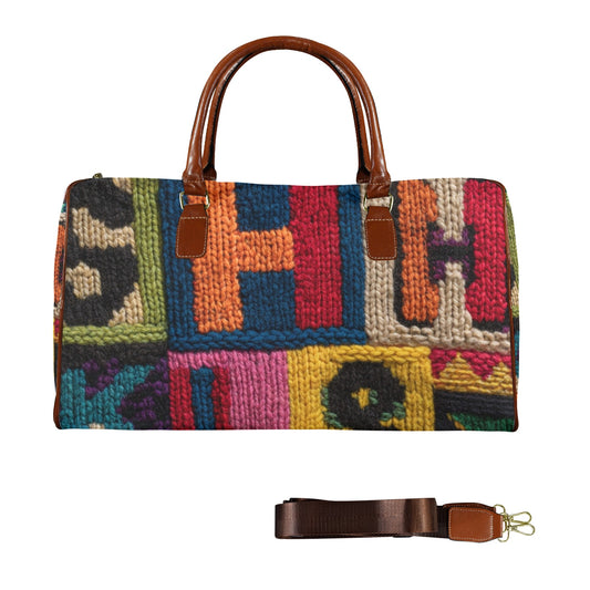 Velvet’s View: The Patchwork Luxe Handbag Collection - Large Capacity Travel Bag-Large - 458231