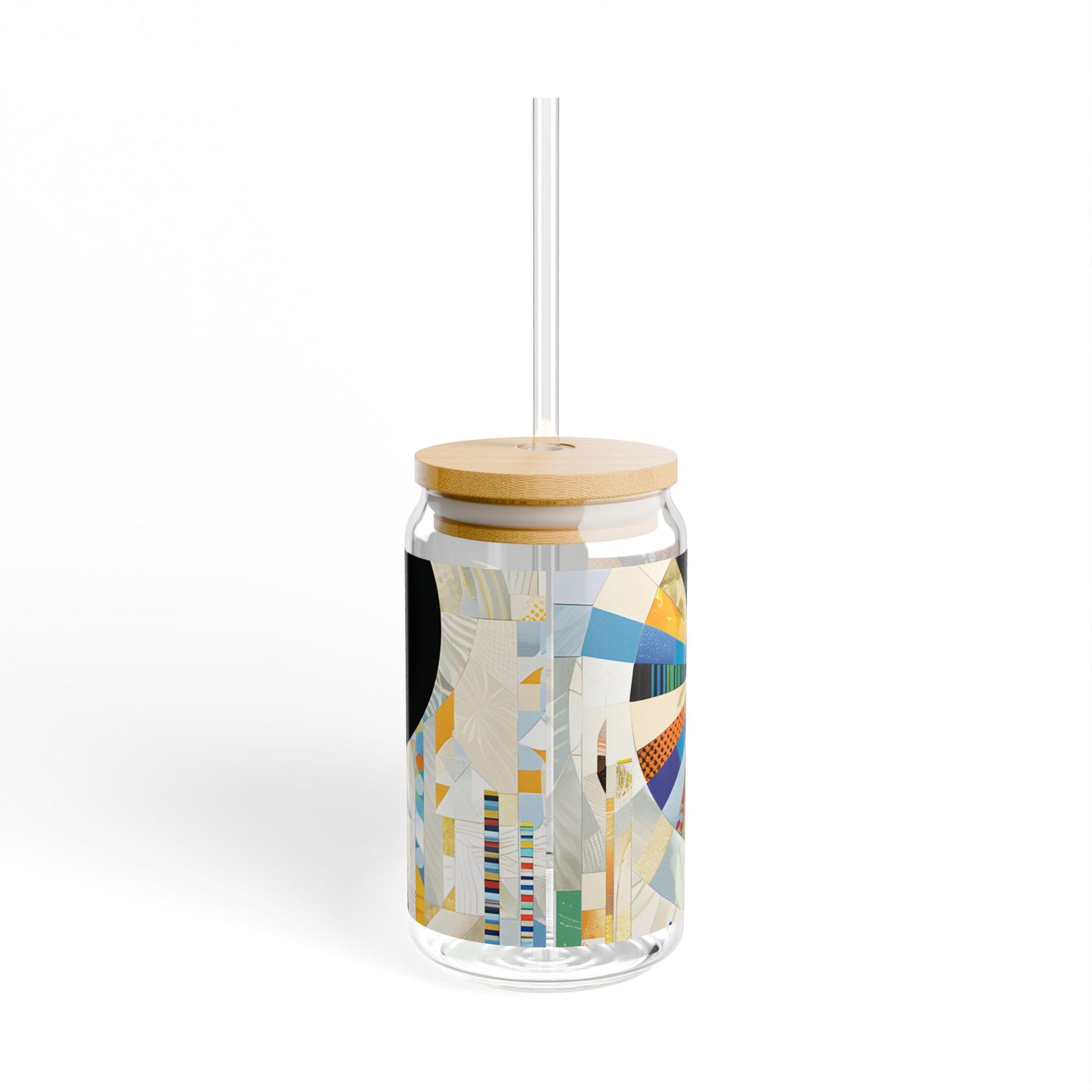 Sipper Glass - Black Girl Art - Velvet's View - Vibrant Visions - The Bohemian Collection - 16oz