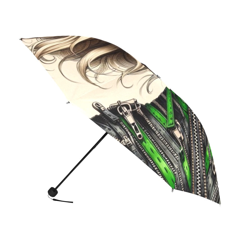 Anti-UV Foldable Umbrella - Velvet's View - Mechanical Muse - The Fusion of Fashion and Futurism