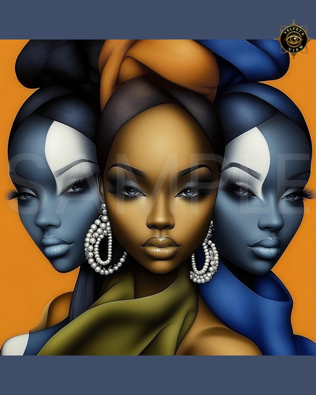 Ethereal Essence: Stunning Black Girl Art Prints for Empowerment and Elegance 1009