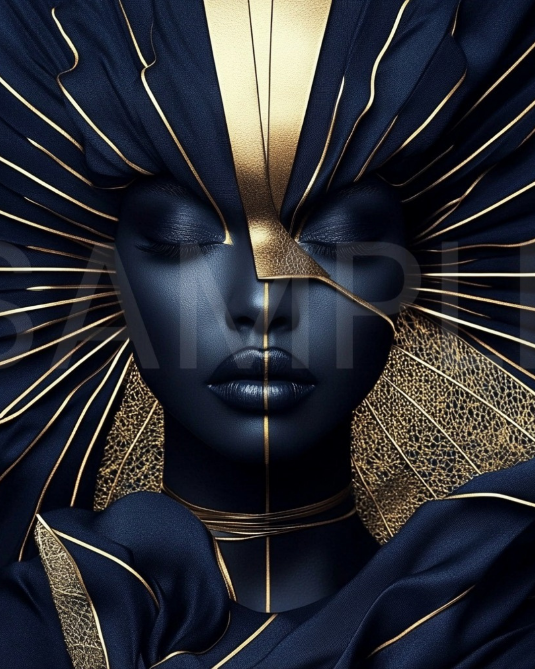 Ethereal Noir: The Divine Essence of Black Beauty - 161590