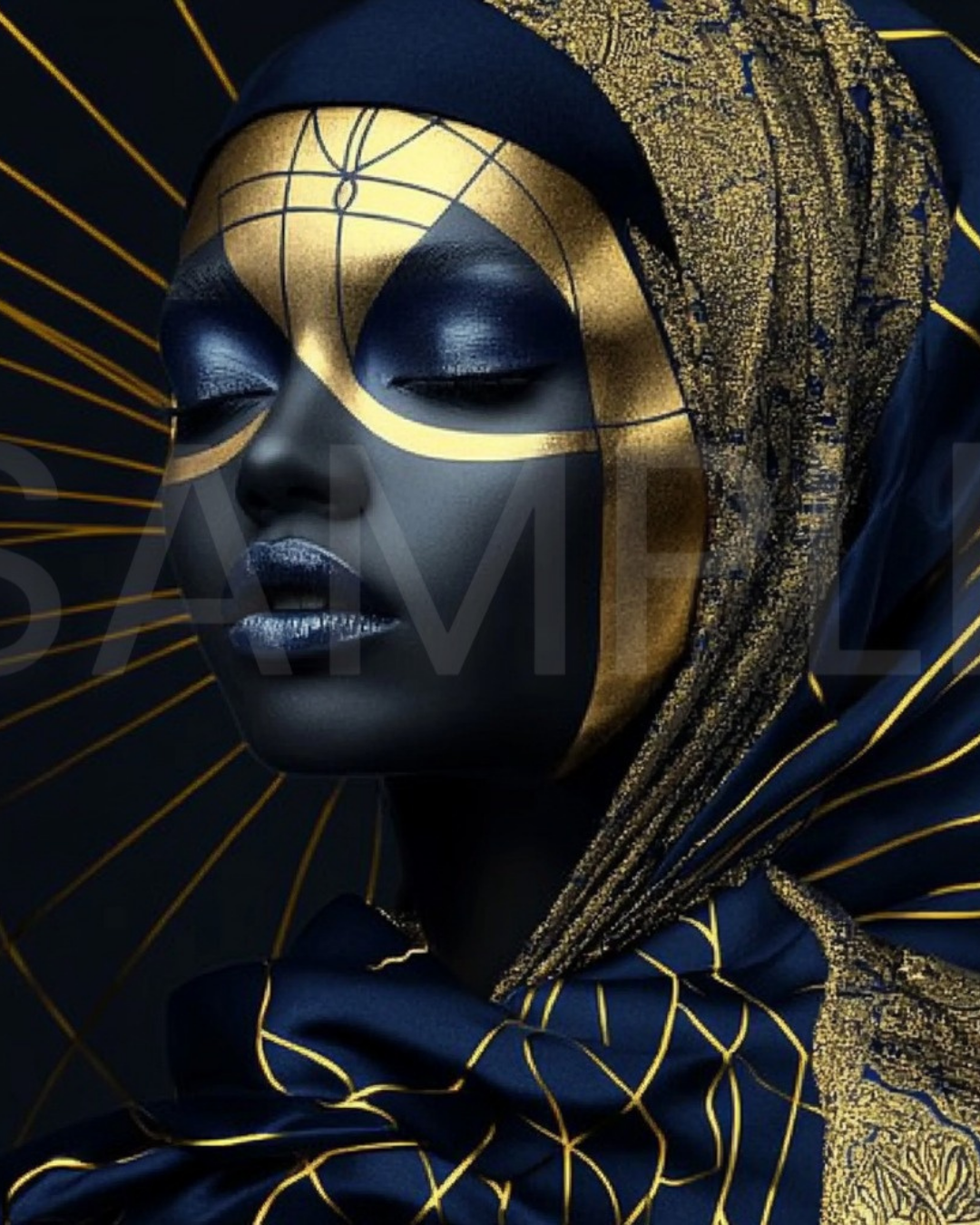 Ethereal Noir: The Divine Essence of Black Beauty - 1615505