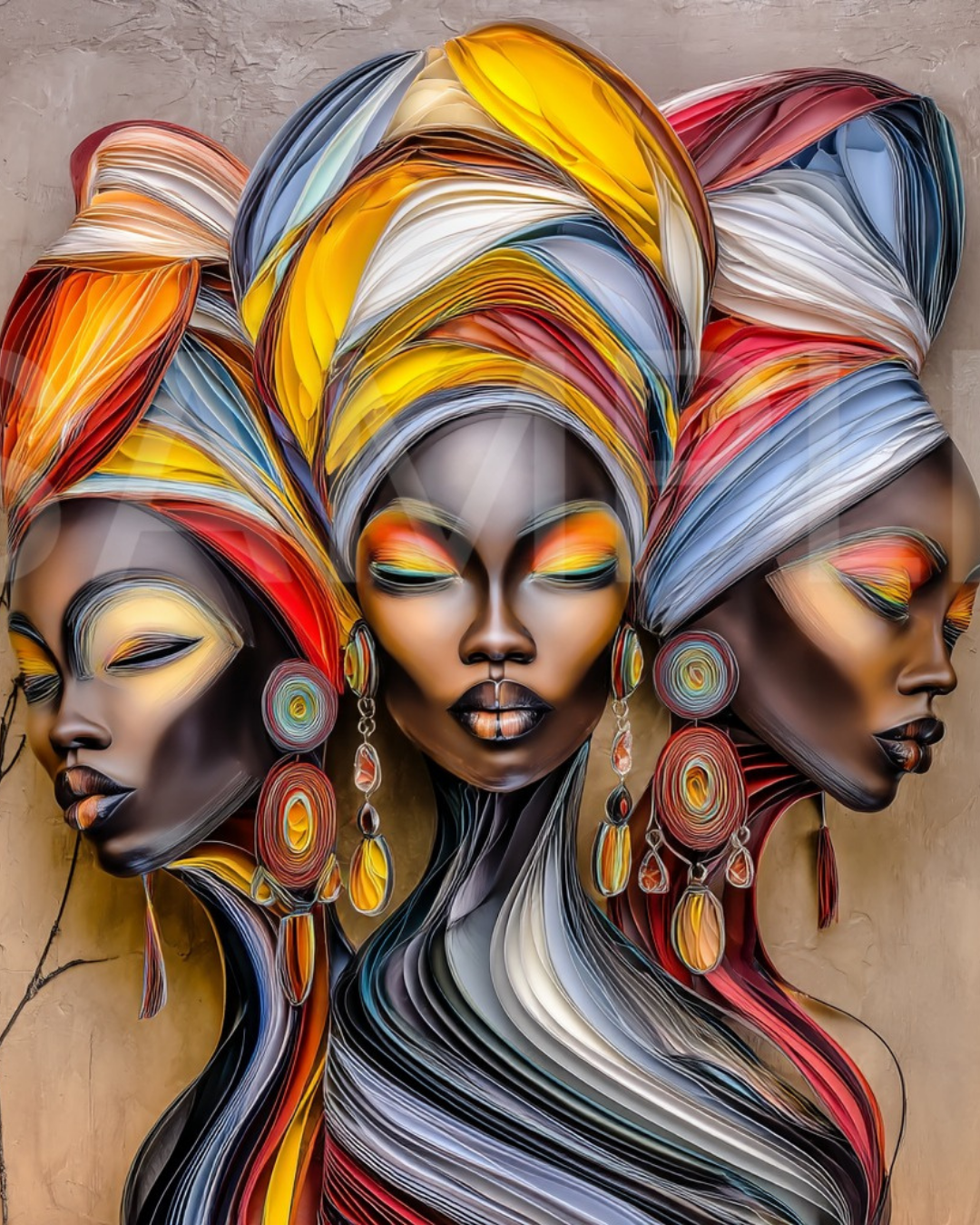 Urban Radiance: Afrocentric Digital Art Collection | Velvet's View - 355859