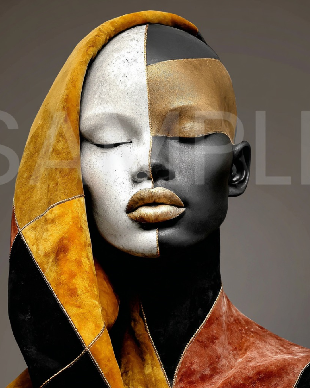 Fractured Royalty: Velvet Geometry – A Digital Art Collection from Velvet's View - 866512