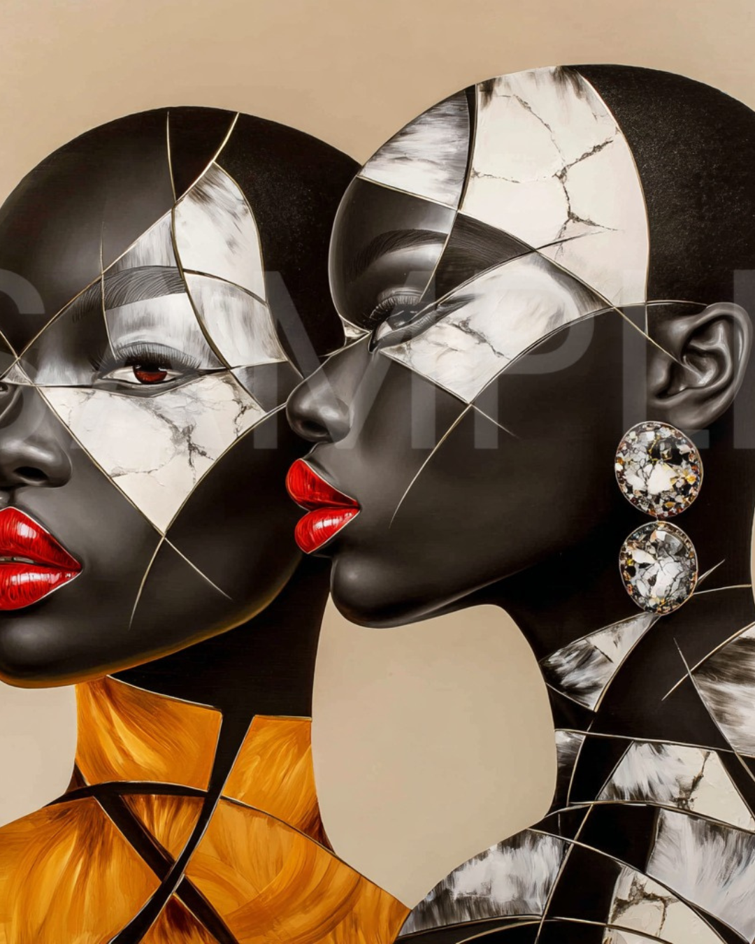 Fractured Royalty: Velvet Geometry – A Digital Art Collection from Velvet's View -132522