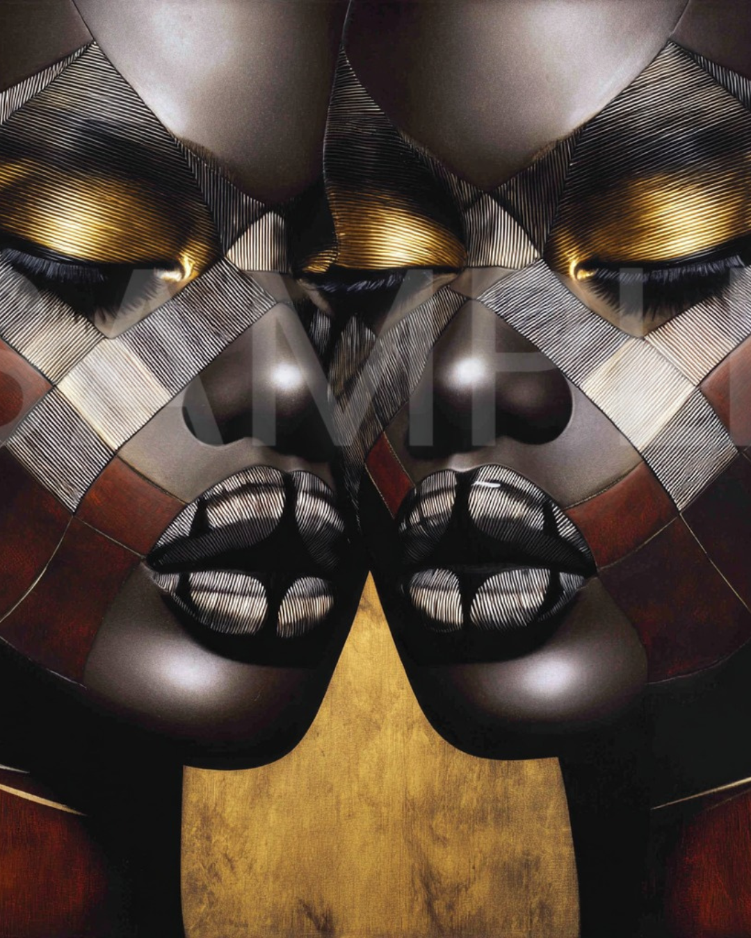 Fractured Royalty: Velvet Geometry – A Digital Art Collection from Velvet's View -163252