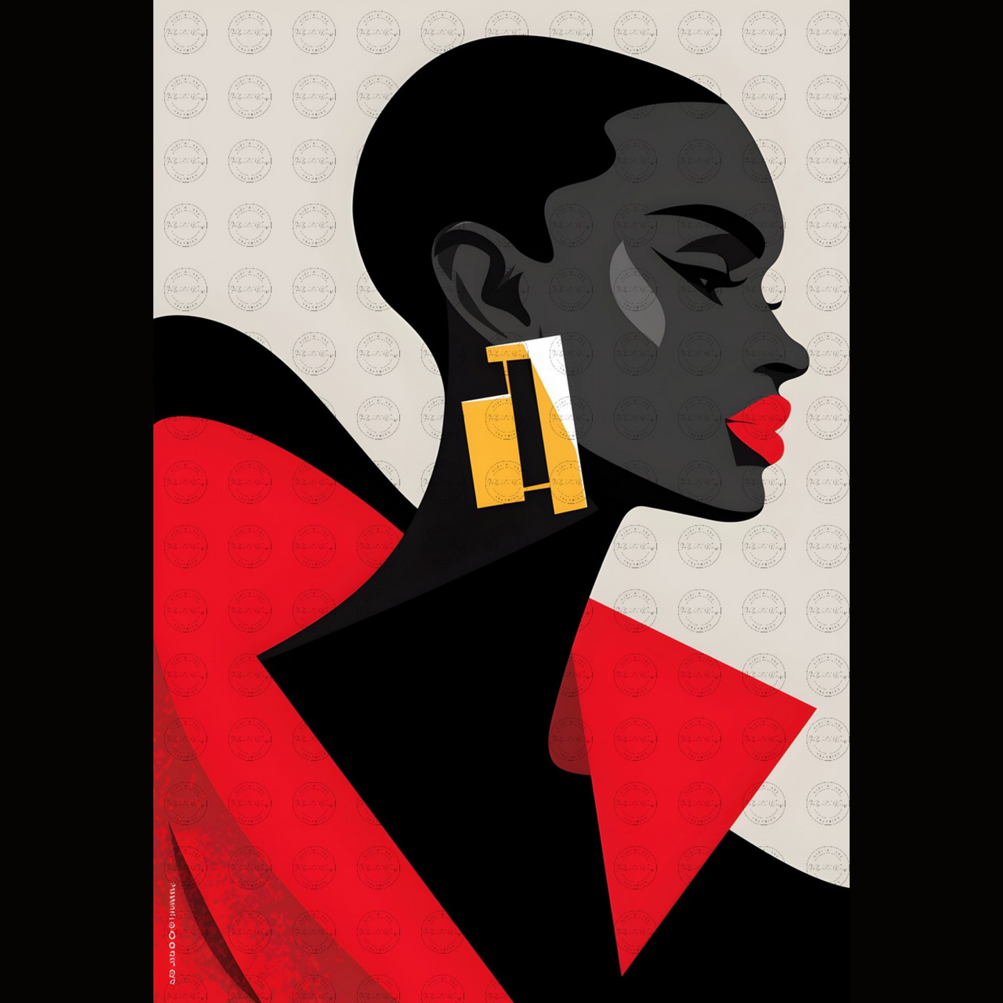 Digital Art - Contours of Elegance: The Bold and Beautiful - #2011