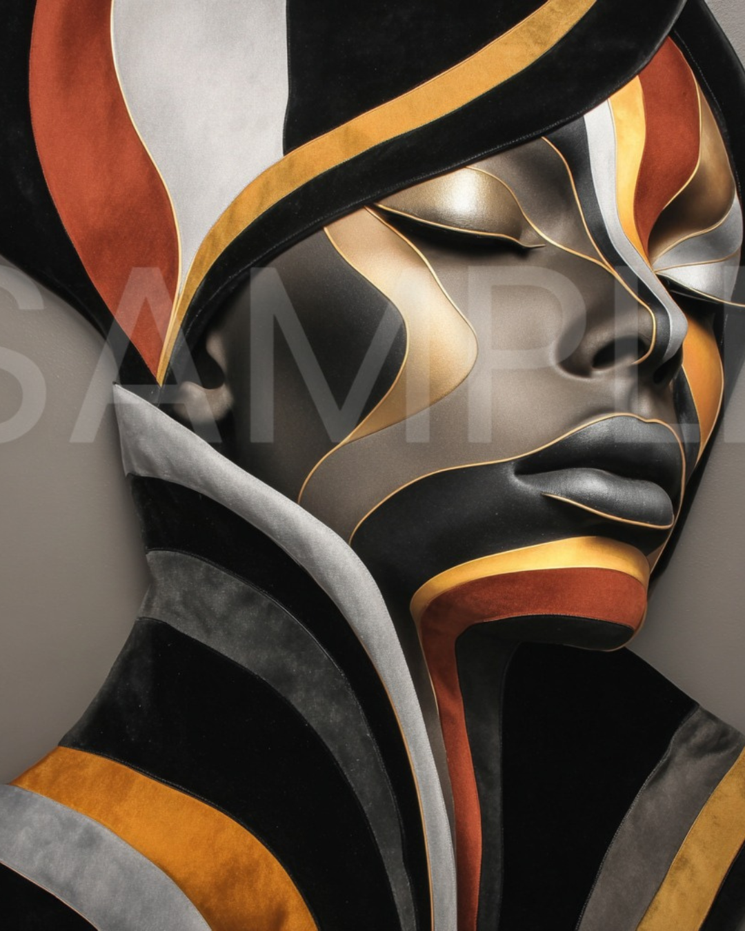 Fractured Royalty: Velvet Geometry – A Digital Art Collection from Velvet's View -798744