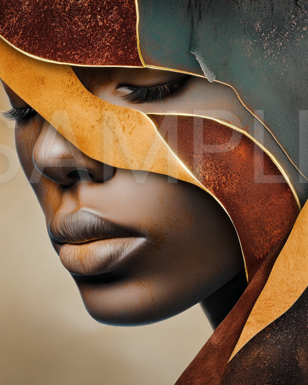 Fractured Royalty: Velvet Geometry – A Digital Art Collection from Velvet's View -798740